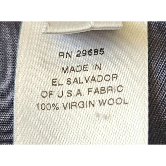 Pendleton Woman Size 14 100% Virgin Wool Navy Blazer One Button Classic Preppy - Picture 5 of 6